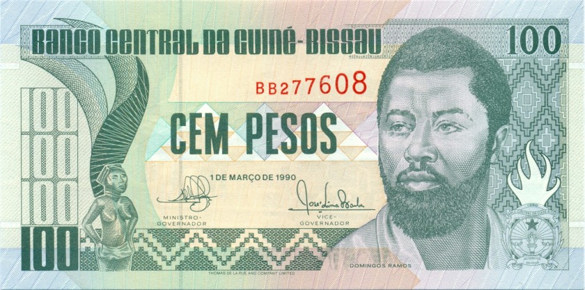Guinea Bissau P11 100 Pesos 1990 UNC