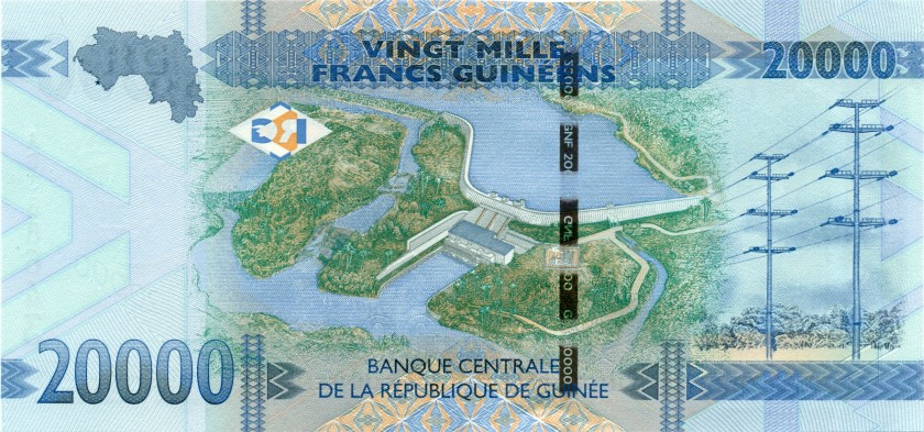 Guinea P50 20.000 Guinean Francs 2015 UNC