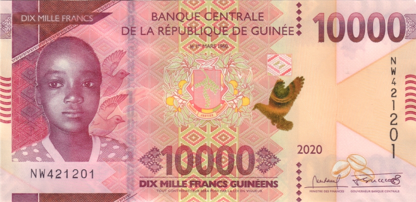Guinea P-W49A 10.000 Guinean Francs 2020 UNC