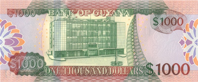 Guyana P38c 1.000 Dollars 2019 UNC