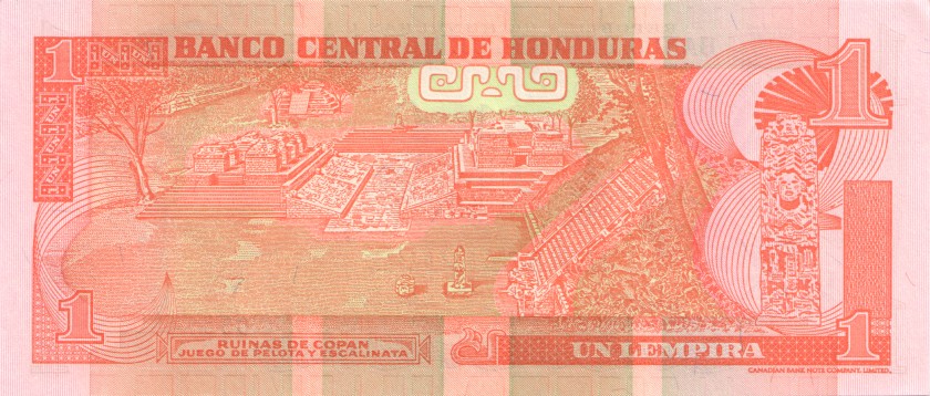 Honduras P84a 1 Lempira 2000 UNC