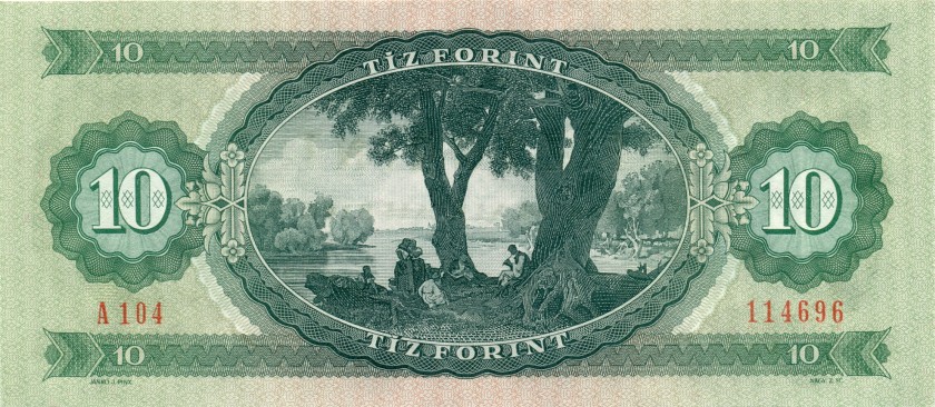 Hungary P168e 10 Forint 1975