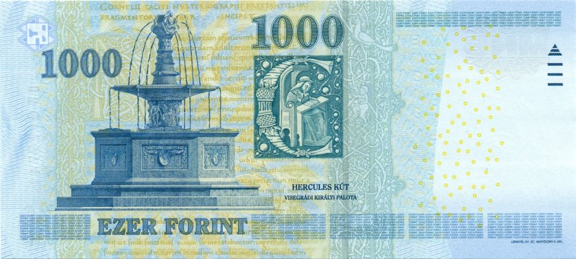 Hungary P197d 1.000 Forint 2012 UNC