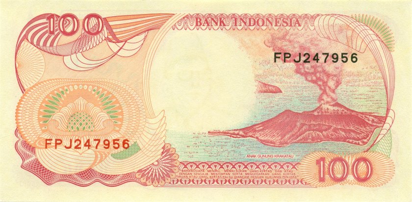 Indonesia P127h 100 Rupiah 1992/2000 UNC