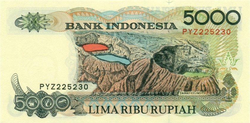 Indonesia P130i 5.000 Rupiah 2000 UNC