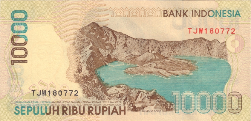 Indonesia P137c 10.000 Rupiah 1998/2000 UNC