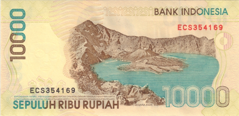 Indonesia P137h 10.000 Rupiah 1998/2005 UNC