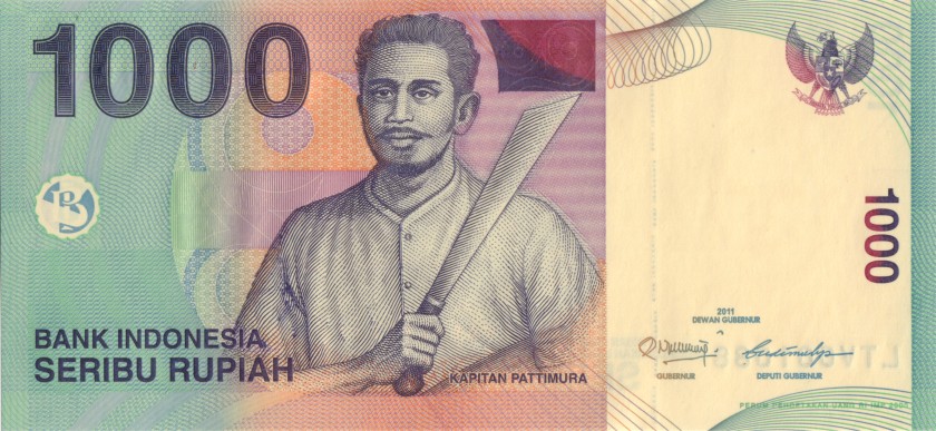 Indonesia P141k 1.000 Rupiah Bundle 100 pcs 2000/2011 UNC