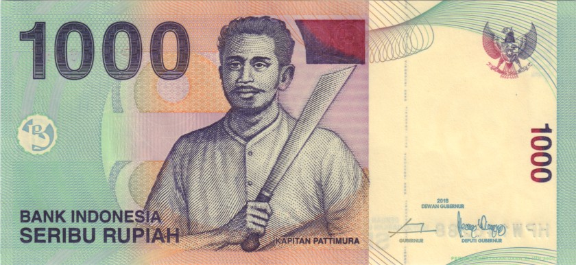 Indonesia P141n 1.000 Rupiah 2000/2016 UNC