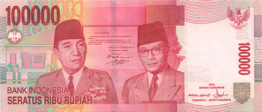 Indonesia P146 100.000 Rupiah 2004/2006 UNC