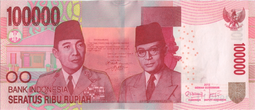 Indonesia P153b 100.000 Rupiah 2004/2012 UNC