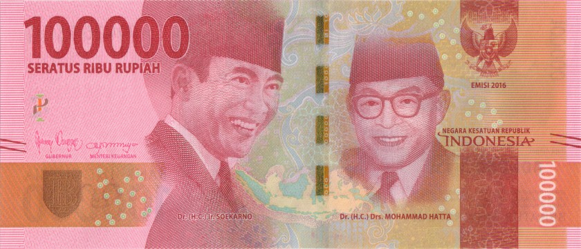Indonesia P160 100.000 Rupiah 2016/2020 UNC