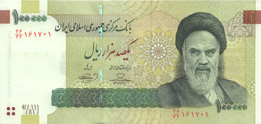 Iran P151(1)r REPLACEMENT 100.000 Rials 2010 UNC