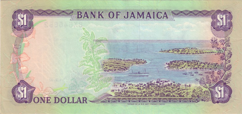 Jamaica P68Ab 1 Dollar 1987 XF