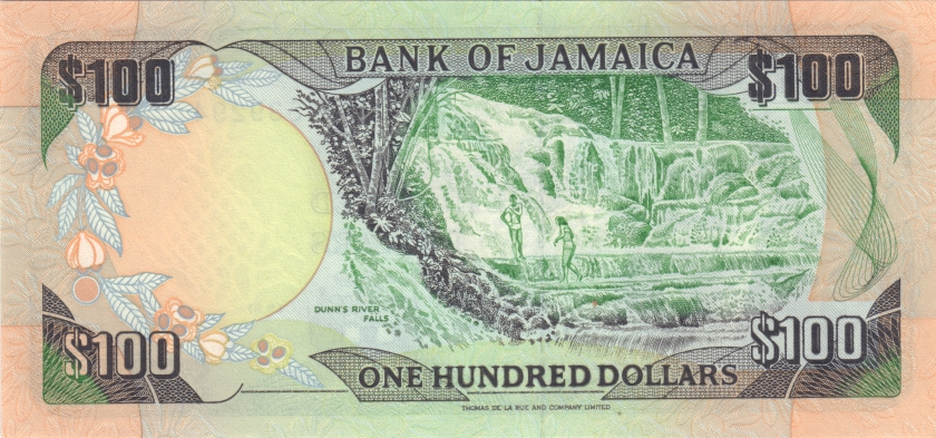 Jamaica P74 100 Dollars 1987 UNC