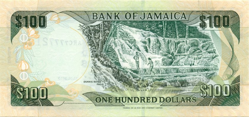 Jamaica P84e 100 Dollars 2010 UNC