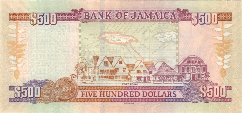Jamaica P85o 500 Dollars 2021 UNC