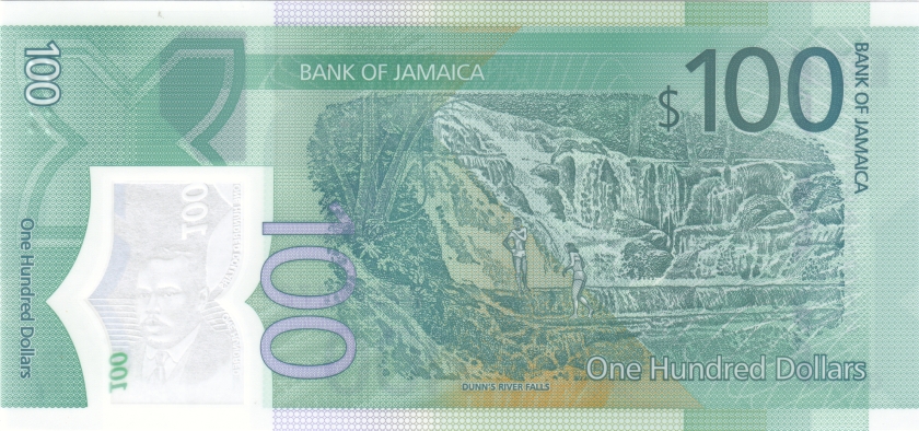 Jamaica P-W97 100 Dollars 2022 UNC