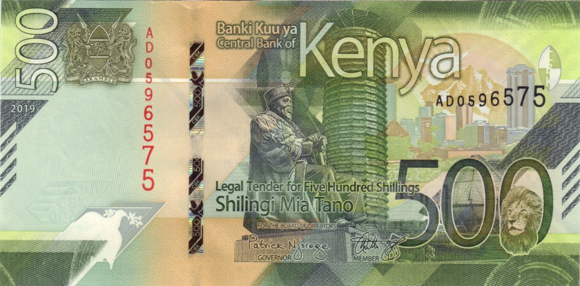 Kenya P-NEW 500 Shillings 2019 UNC