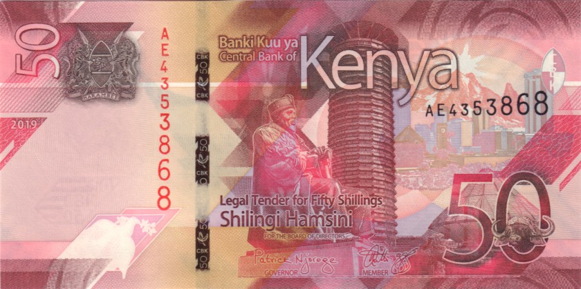 Kenya P-W52 50 Shillings 2019 UNC