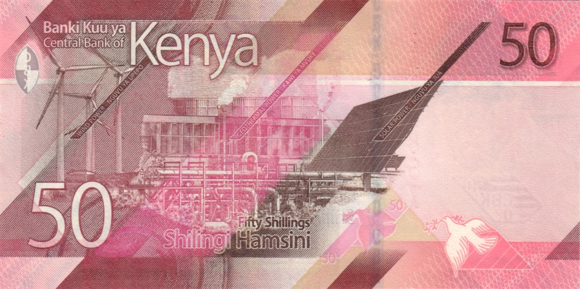 Kenya P-NEW 50 Shillings 2019 UNC