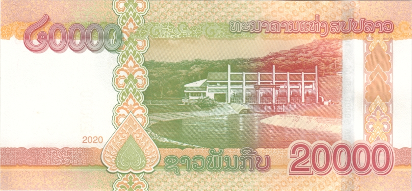 Laos P-W41A, W41B, W41C 5.000, 10.000, 20.000 Kip 3 banknotes 2020 UNC
