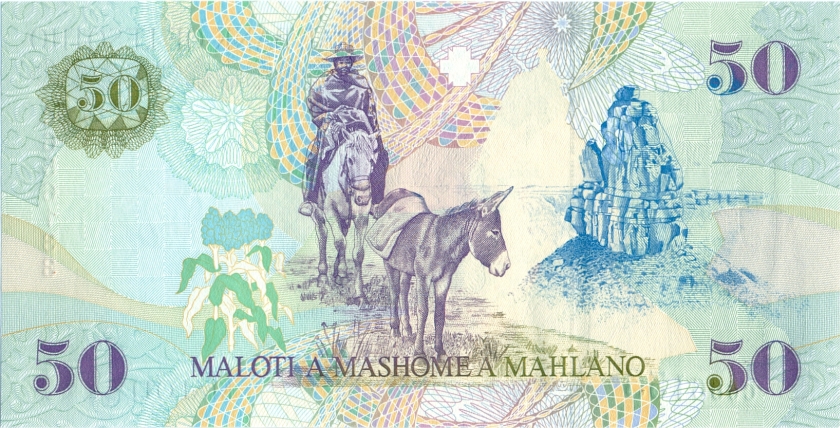 Lesotho P17b 50 Maloti 1997 UNC