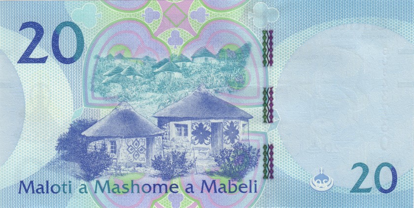 Lesotho P22d 20 Maloti 2021 UNC
