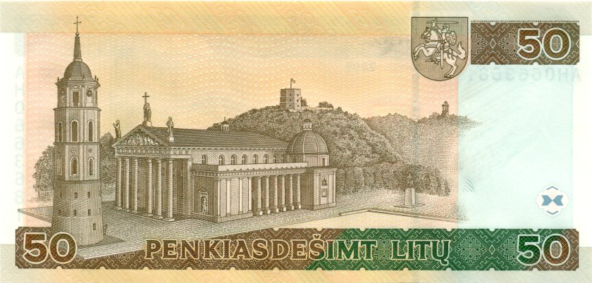 Lithuania P67 50 Litas 2003 UNC