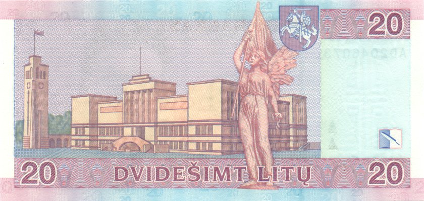 Lithuania P69 20 Litas 2007 UNC