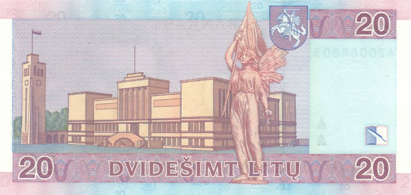 Lithuania P69r REPLACEMENT 20 Litas 2007 UNC