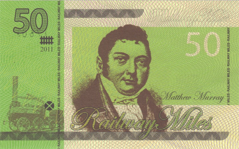 Lithuania PNL 1, 2, 5, 10, 20, 50, 100 Railway Miles 7 banknotes 2011 UNC