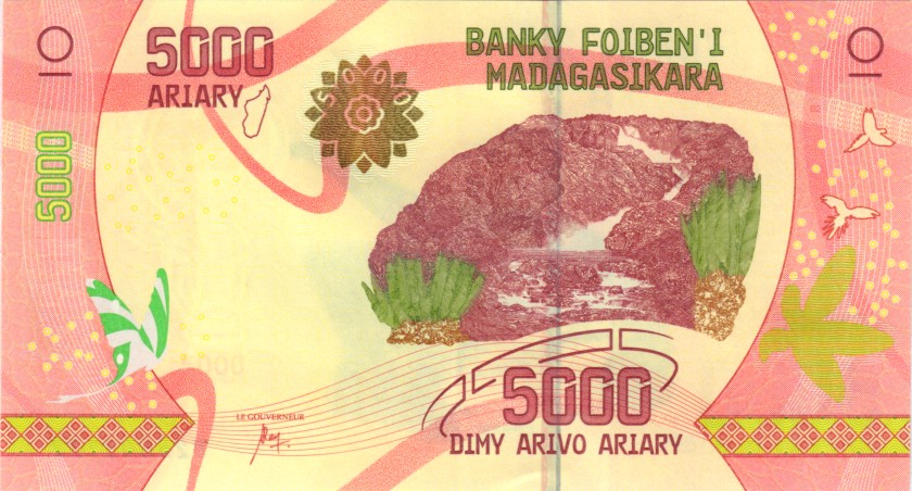 Madagascar P102 5.000 Ariary 2017 UNC