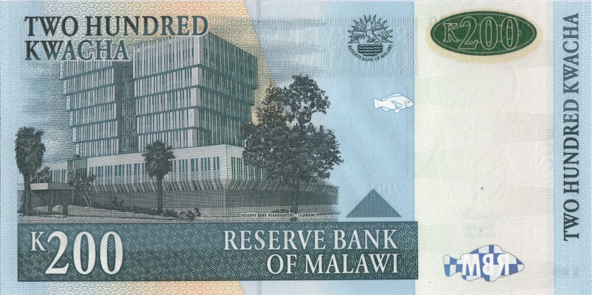 Malawi P47a 200 Kwacha 2001 UNC