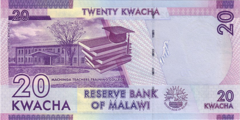 Malawi P63d 20 Kwacha 2017 UNC