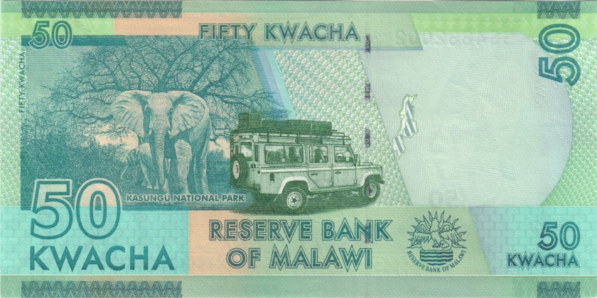 Malawi P64e 50 Kwacha 2018 UNC