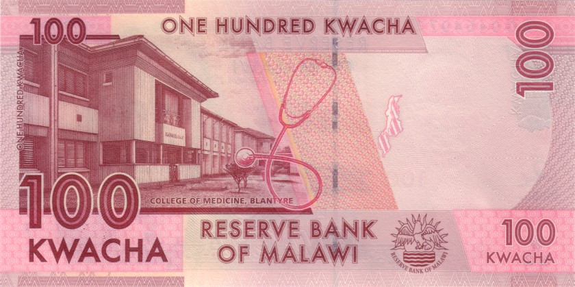 Malawi P65c 100 Kwacha 2017 UNC