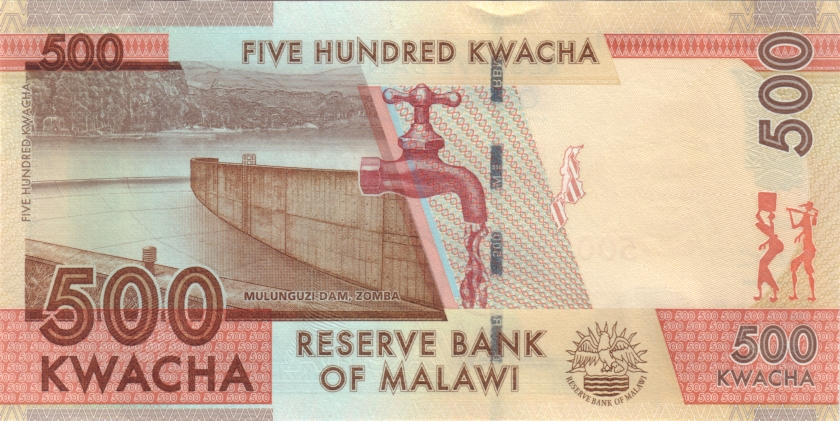 Malawi P66c 500 Kwacha 2021 UNC