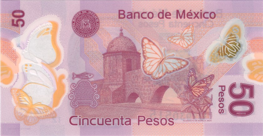Mexico P123Az 50 Pesos Serie Z 01.08.2017 UNC