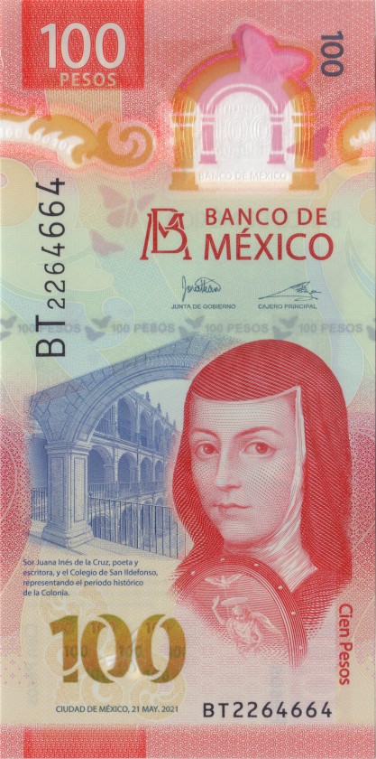 Mexico P-W134(15) 100 Pesos 21.05.2021 UNC