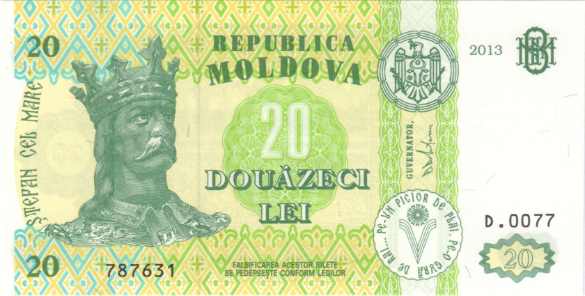 Moldova P13j 20 Lei 2013 UNC