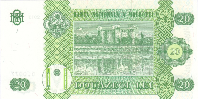 Moldova P13j 20 Lei 2013 UNC