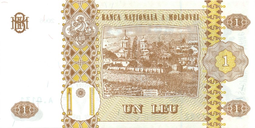 Moldova P8g 1 Leu 2006 UNC