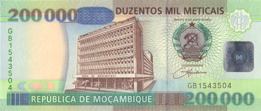 Mozambique P141 200.000 Meticais 2003 UNC