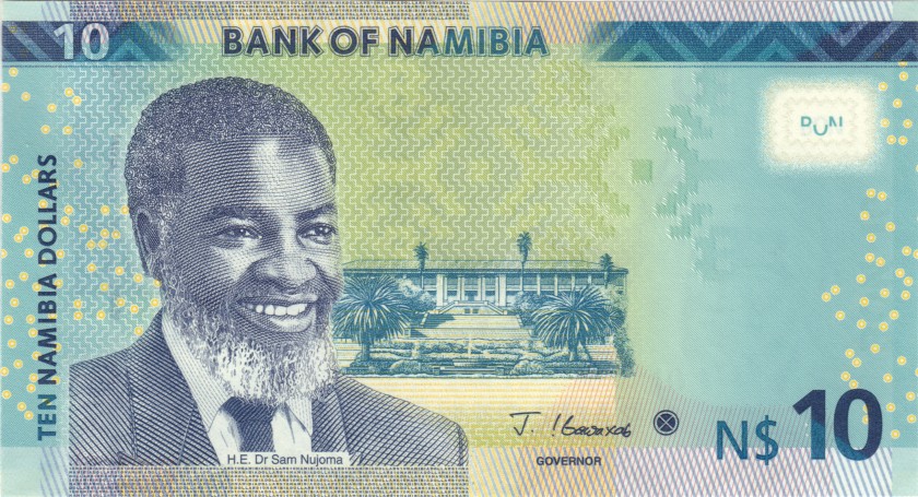 Namibia P16 10 Namibia Dollars 2021 UNC
