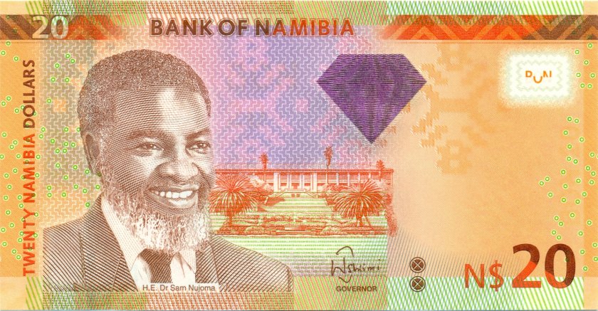 Namibia P12b 20 Namibia Dollars 2013 UNC