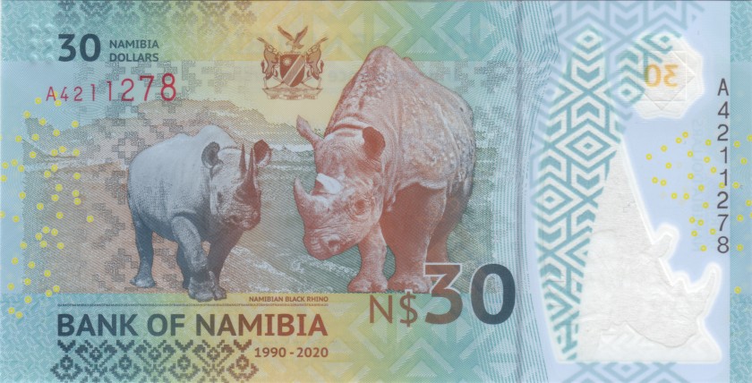 Namibia P-W18 30 Namibia Dollars 2020 UNC