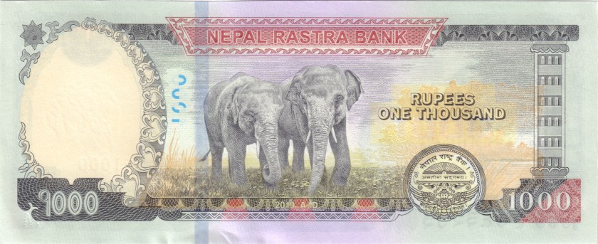Nepal P-W82 1.000 Rupees 2019 UNC
