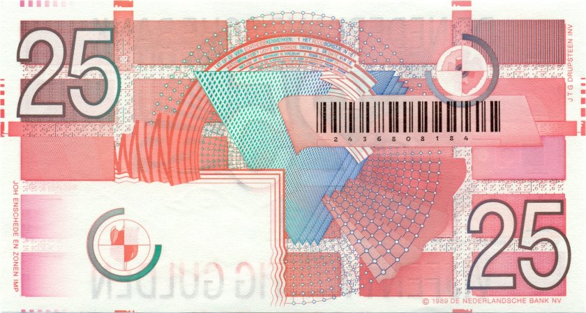 Netherlands P100 25 Gulden 1999 UNC