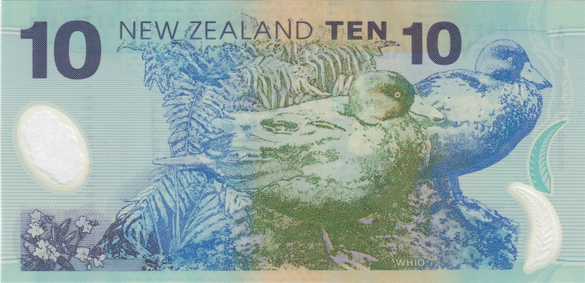 New Zealand P186b 10 Dollars 2007 UNC